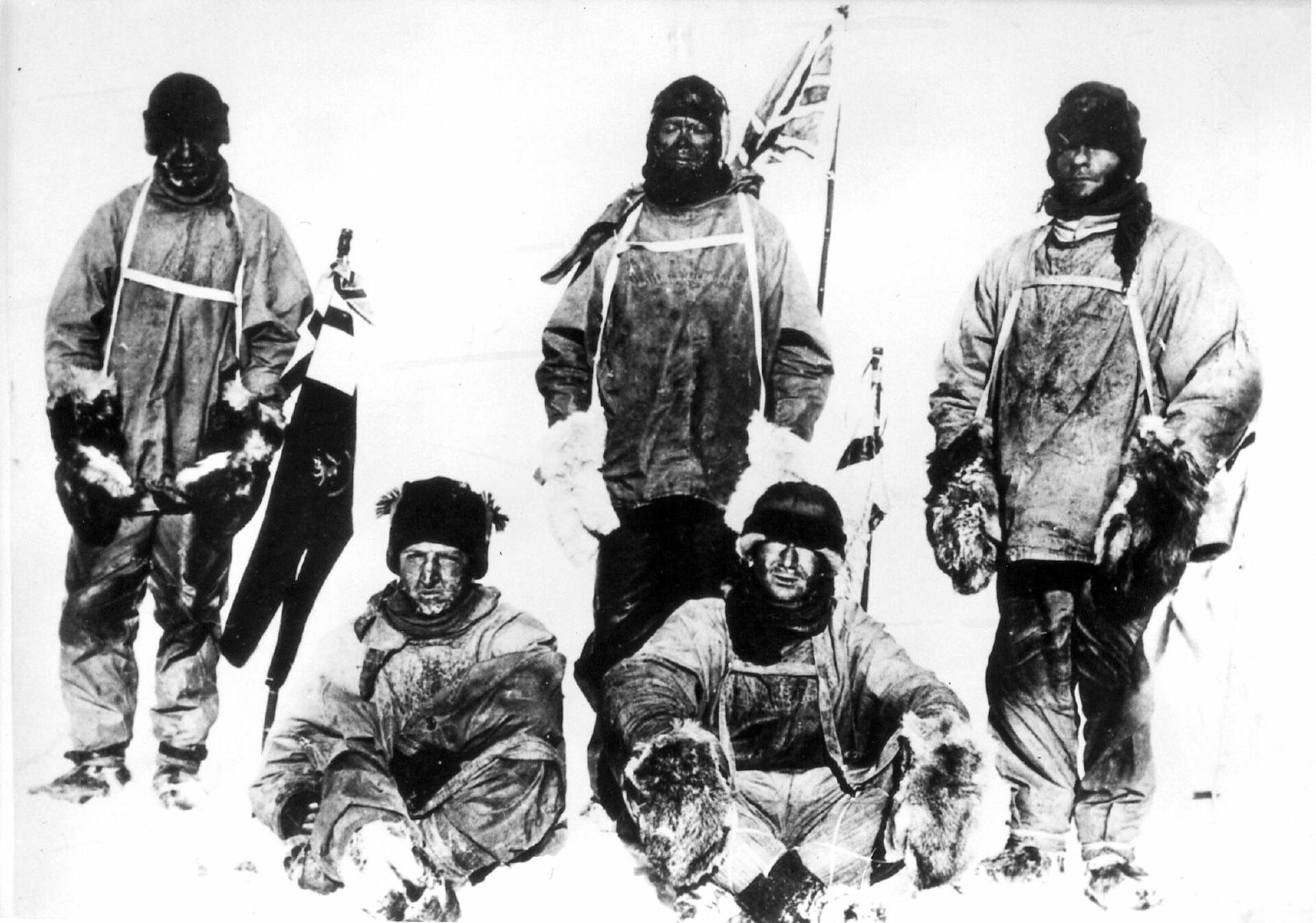 Участники экспедиции Роберта Скотта к Южному полюсу. Март 1912 - РИА Новости, 1920, 11.11.2021