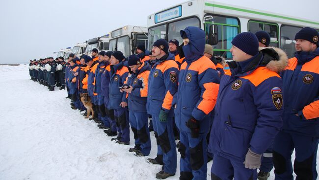 МЧС России проводит тренировку аэромобильной группировки по реагированию на чрезвычайные ситуации