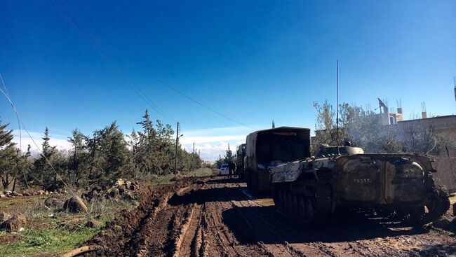 Освобожденный от террористов ИГ город в Сирии. Архивное фото