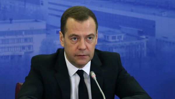 Председатель правительства России Дмитрий Медведев. Архивное фото.