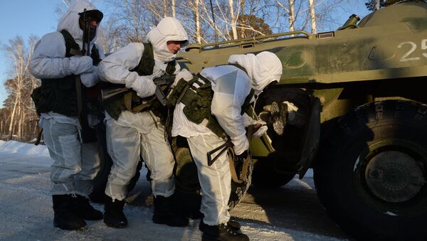 Военнослужащие противодиверсионной группы Новосибирского ракетного соединения. Архивное фото