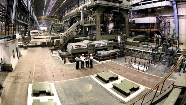 В одном из цехов Бхилайского металлургического завода. Архивное фото