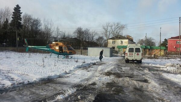 Эвакуация пострадавших в ДТП в Ленинградской области, 30 января 2016