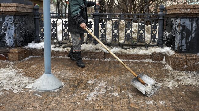 Гололед в Москве