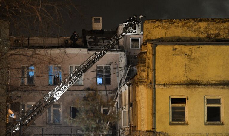 Пожар на швейном предприятии на востоке Москвы