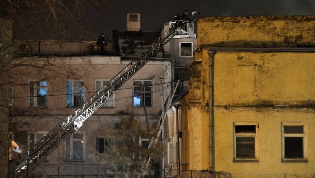 Пожар на швейном предприятии на востоке Москвы