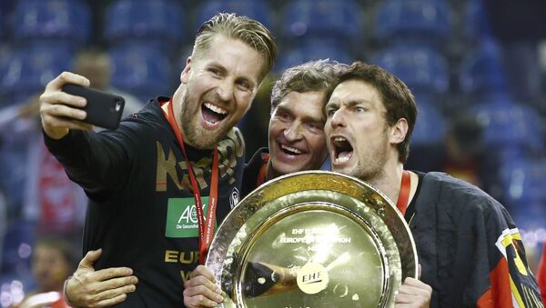 Мужская сборная Германии взяла верх над командой Испании в финале чемпионата Европы по гандболу