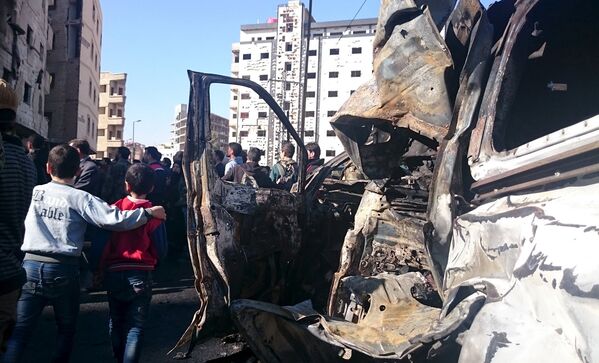 Последствия тройного теракта в шиитском квартале Саида Зайнаб в Дамаске