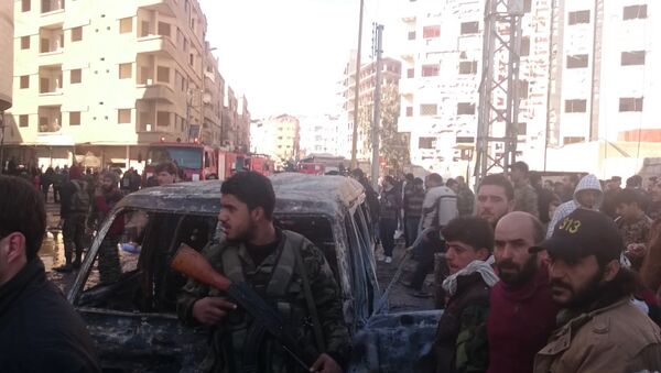 Последствия теракта в Дамаске, где погибли по меньшей мере 76 человек