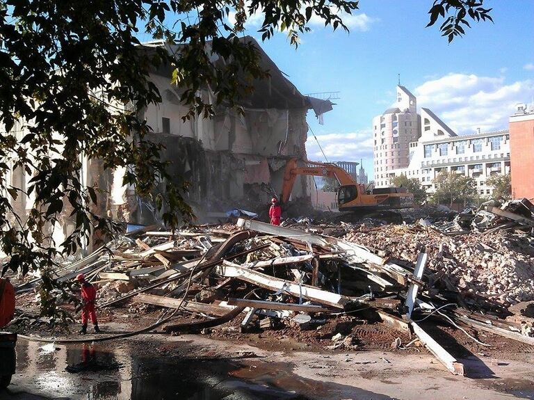 Корпус Суконной фабрики Бахрушиных был снесен без разрешительных документов