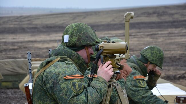 Тактические военные учения в ЛНР. Архивное фото