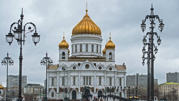 Храм Христа Спасителя в Москве. Архивное фото