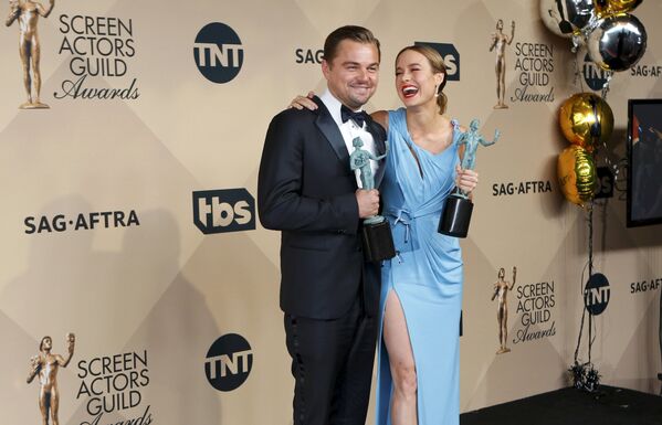 Леонардо Ди Каприо и Бри Ларсон получили награды гильдии киноактеров. 31 января 2016