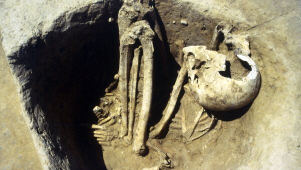 Останки древнего человека из Франции. Архивное фото