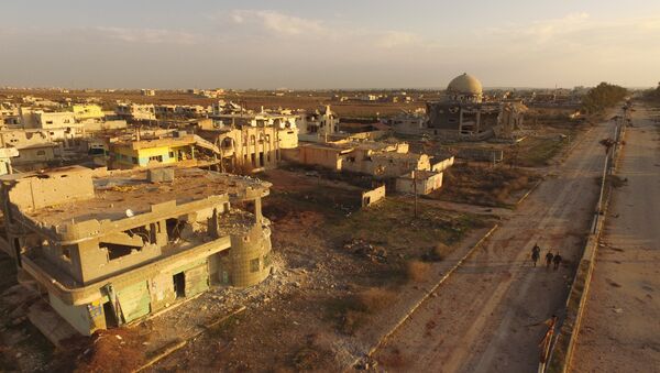 Освобожденный от террористов населенный пункт Осман, юг Сирии. Архивное фото