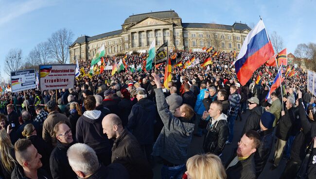 Акции против исламизации Европы в европейских странах. Архивное фото