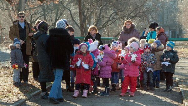 В ЛНР почтили память детей, погибших вследствие военных действий в Донбассе. Архивное фото