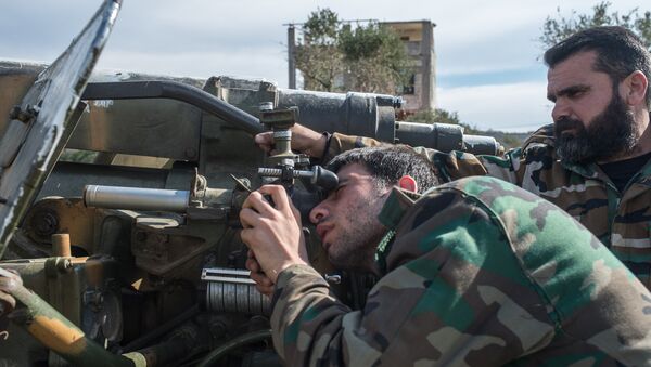 Артиллеристы сирийской армии, архивное фото