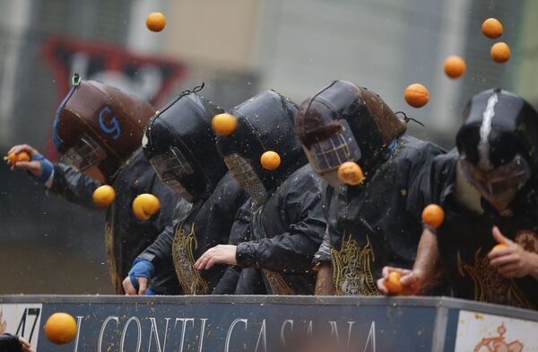 Битва на апельсинах в Италии