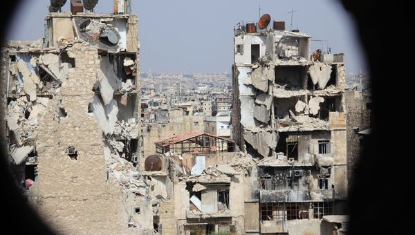 Вид на Алеппо со стороны пригорода. Архивное фото