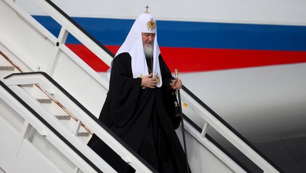 Патриарх Кирилл в аэропорту Гаваны
