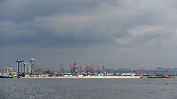 Морской порт в Баку