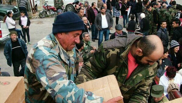 Российская гуманитарная помощь доставлена в город Кесаб в сирийской Латакии