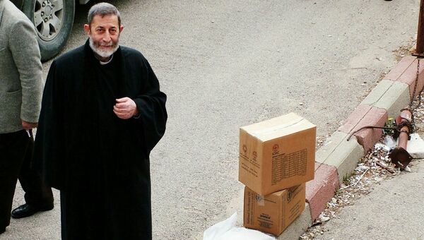 Гуманитарная помощь доставлена в город Кесаб в сирийской Латакии. Архивное фото