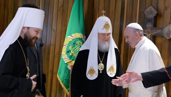 Встреча патриарха Московского и всея Руси Кирилла с папой Римским Франциском