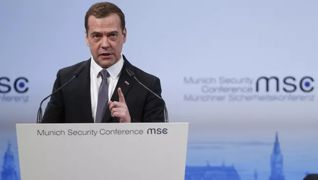 Премьер-министр РФ Д. Медведев принял участие в Мюнхенской конференции по безопасности