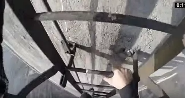 Головокружительный спуск по трубе