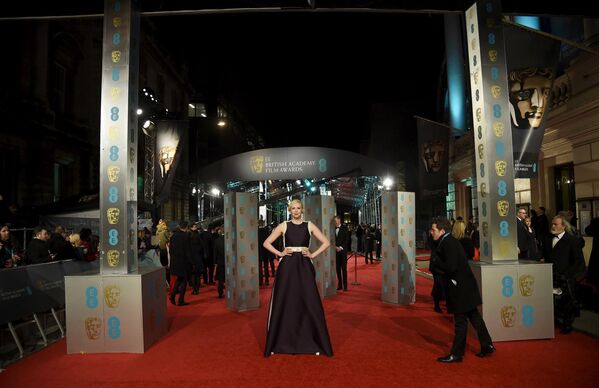 Актриса Гвендолин Кристи на церемонии вручения премий Британской академии кино и телевизионных искусств