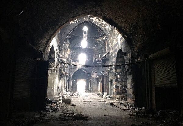 Крытый рынок в Старом городе в Алеппо