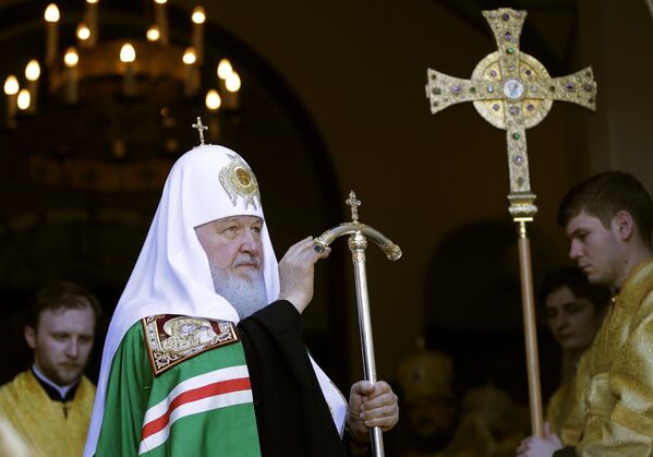 Патриарх Московский и всея Руси Кирилл в Покровском храме в Асунсьоне, Парагвай