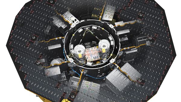 Гравителескоп LISA Pathfinder в развернутом виде