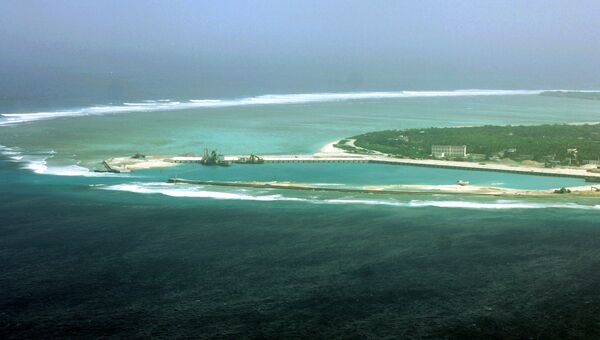 Вид на остров Вуди в Южно-Китайском море. Архивное фото