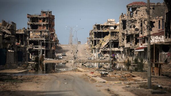 Вид на город Сирт, Ливия, архивное фото