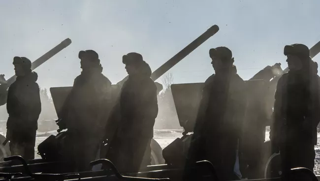 Тренировка военнослужащих 449-го отдельного салютного дивизиона ЗВО