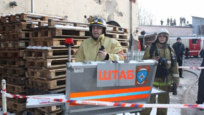 Пожар в Великом Новгороде на улице Большая Санкт-Петербургская