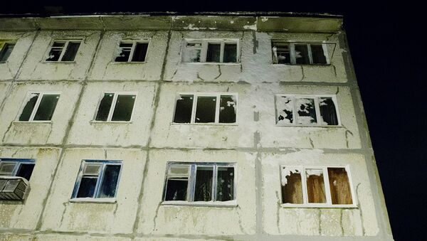 Жилой дом в городе Кировск Мурманской области на которые сошла лавина. Архивное фото