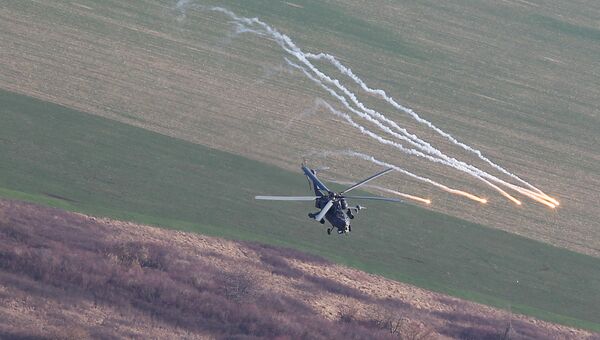 Вертолет Ми-35М. Архивное фото
