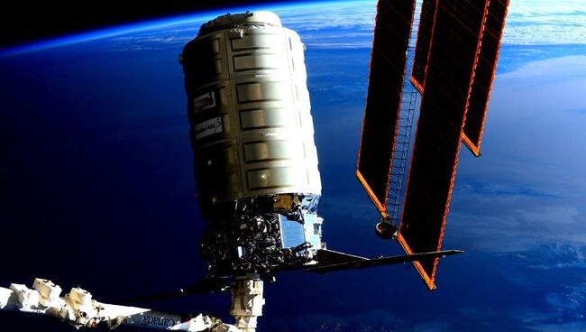 Автоматический грузовой космический корабль Cygnus. 19 февраля 2016. Архивное фото