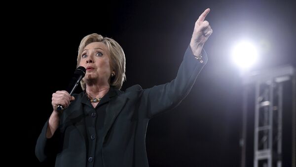 Кандидат от демократической партии Хиллари Клинтон выступает с предвыборной речью в Лас-Вегасе. Невада