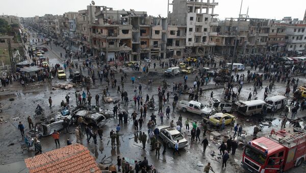 Теракт в сирийском Хомсе. Архивное фото