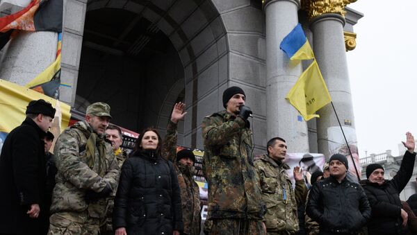 Народное вече радикалов на Майдане Незалежности в Киеве