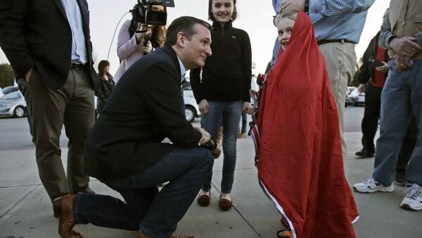 Кандидат в президенты сенатор Тед Круз во время встречи с избирателями в Рино, штат Невада