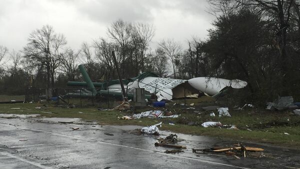 Последствия торнадо в Нью-Орлеане, Луизиана. 23 февраля 2016