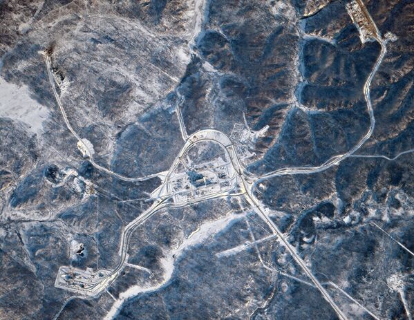 Космодром Восточный сфотографированный с МКС. 20 февраля 2016