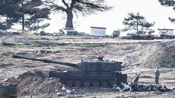 Турецкие военные на границе с Сирией. 15 февраля 2016