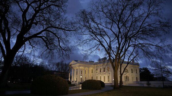 Здание Белого дома в Вашингтоне, США. 24 февраля  2016
